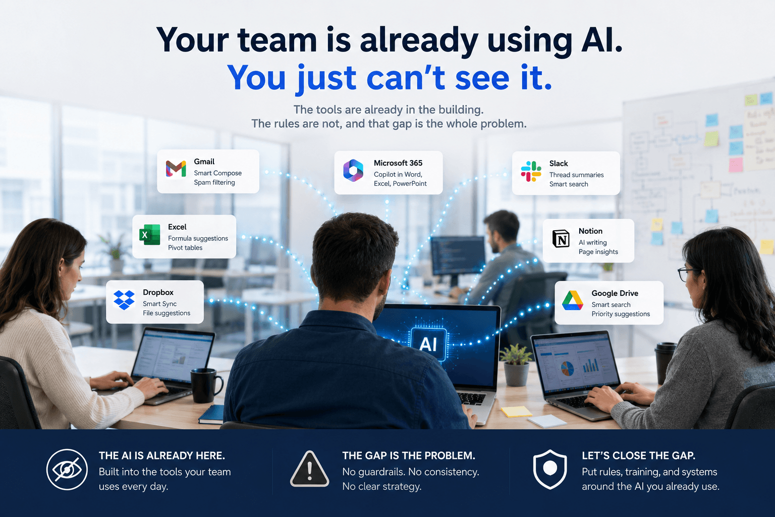 Illustration for “Your team is already using AI. You just can't see it.”